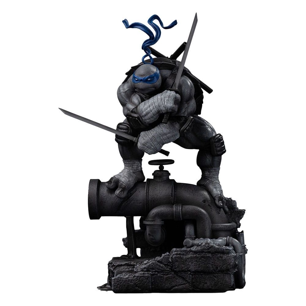 Teenage Mutant Ninja Turtles Art Scale Statue 1/10 Leonardo Black and White Variant 26 cm heo exclusive 0618231957354