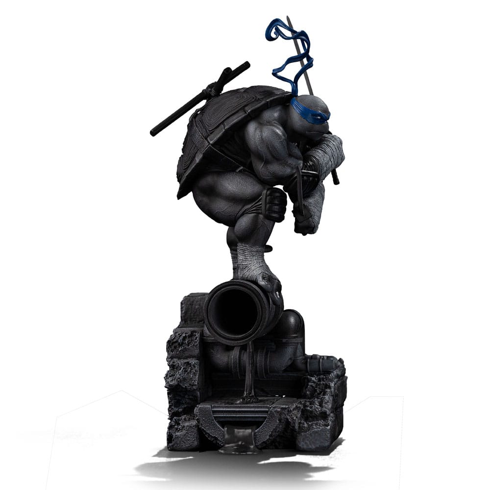 Teenage Mutant Ninja Turtles Art Scale Statue 1/10 Leonardo Black and White Variant 26 cm heo exclusive 0618231957354
