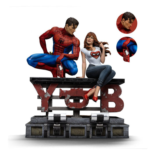 Spider-Man Diorama Art Scale Statue 1/6 Spider-Man and Mary Jane 35 cm 0618231957545