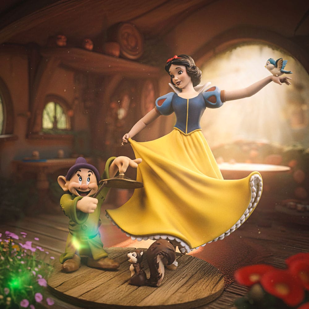 Snow White and the Seven Dwarves Art Scale Statue 1/10 Snow White and Dopey 21 cm 0618231957996