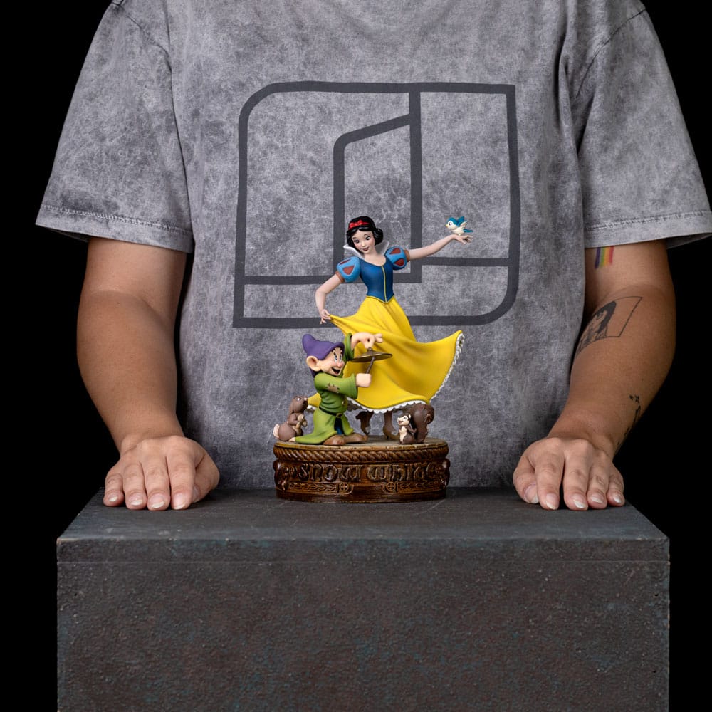 Snow White and the Seven Dwarves Art Scale Statue 1/10 Snow White and Dopey 21 cm 0618231957996