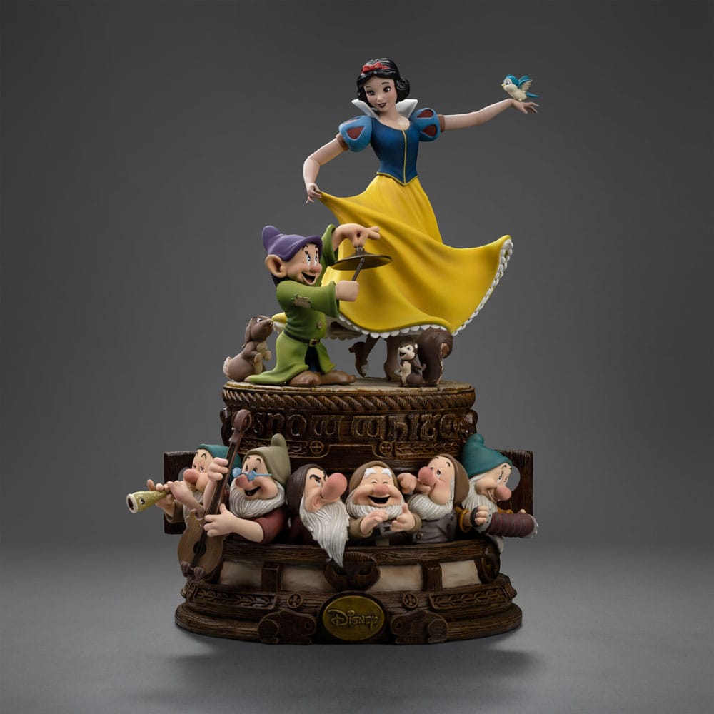 Snow White and the Seven Dwarves Art Scale Statue 1/10 Snow White and Dopey Deluxe Edition 21 cm 042882335412