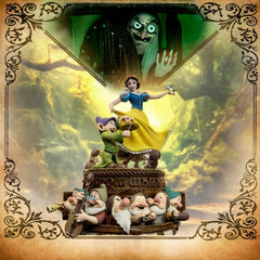 Snow White and the Seven Dwarves Art Scale Statue 1/10 Snow White and Dopey Deluxe Edition 21 cm 042882335412
