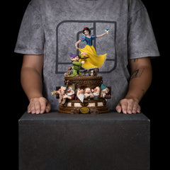 Snow White and the Seven Dwarves Art Scale Statue 1/10 Snow White and Dopey Deluxe Edition 21 cm 042882335412