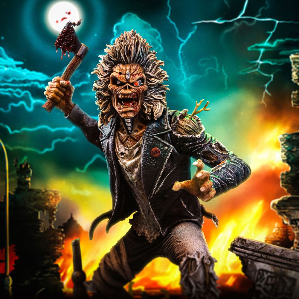 Iron Maiden Art Scale Statue 1/10 Eddie 50th Year Anniversary 22 cm  0618231959761