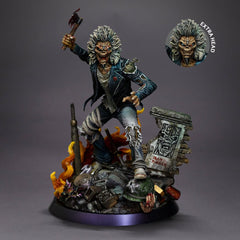 Iron Maiden Art Scale Statue 1/10 Eddie 50th Year Anniversary 22 cm  0618231959761