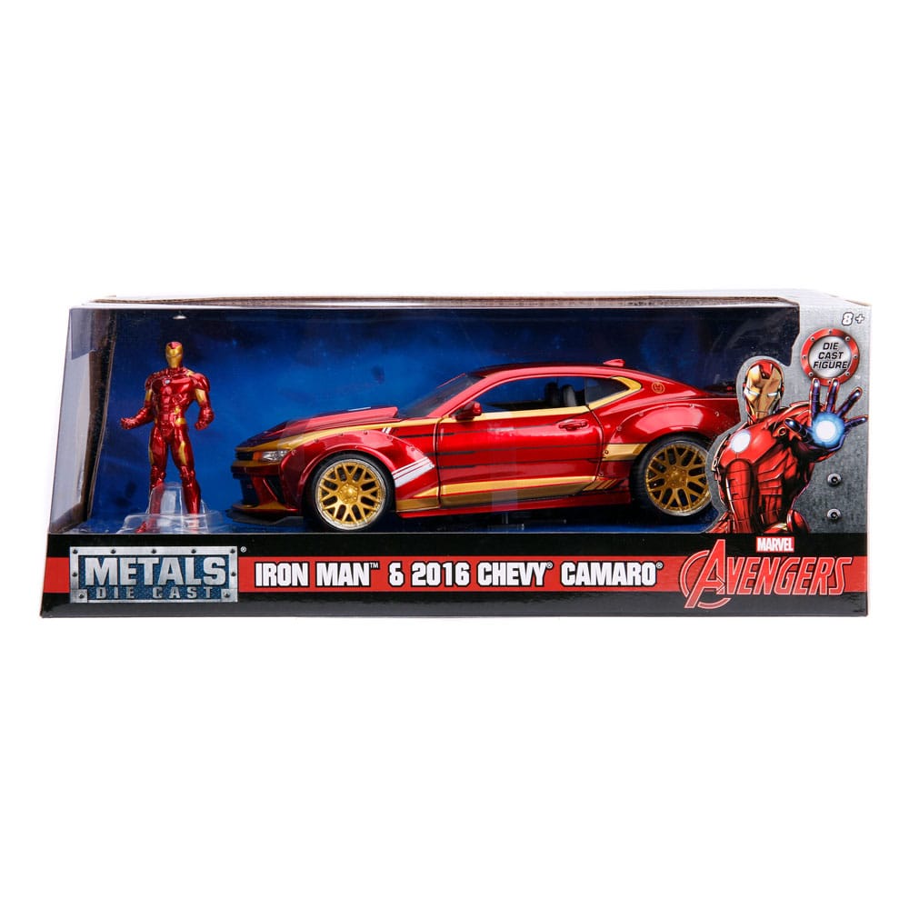 Avengers Diecast Model 1/24 2016 Chevy Camaro SS Iron Man 4006333065163
