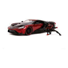 Spider-Man Diecast Model 1/24 2017 Ford GT Miles Morales 4006333068607