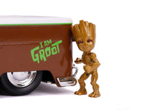 Guardians of the Galaxy Diecast Model 1/24 1963 Bus Pickup Groot 4006333070433