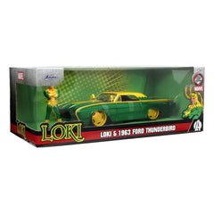 Marvel Diecast Model 1/24 Ford Thunderbird Loki 4006333080333