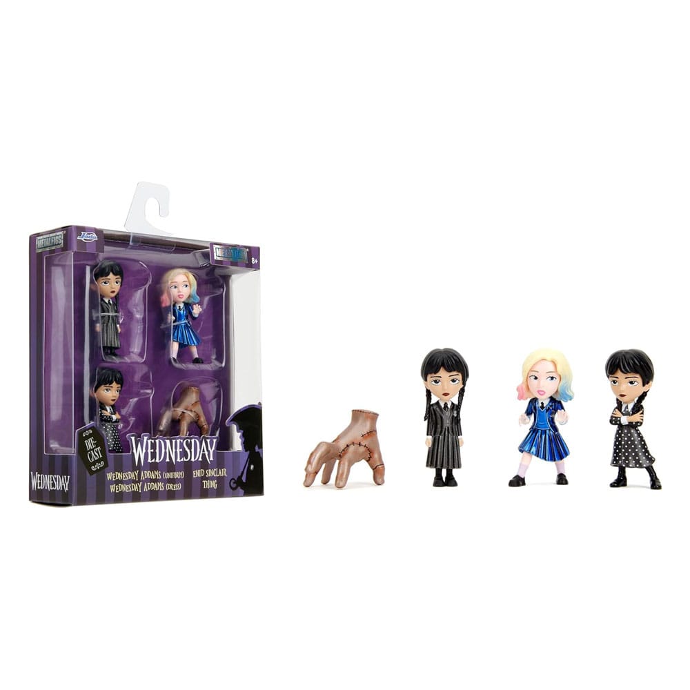 Wednesday Nano Metalfigs Diecast Mini Figures 4-Pack Wave 1 4 cm 4006333089909