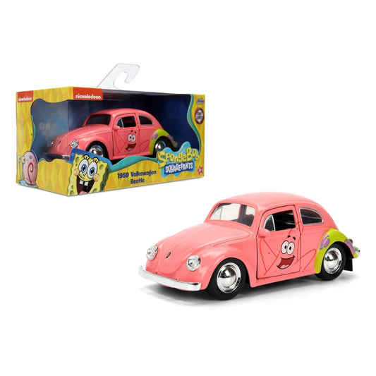 Spongebob Squarepants Diecast Model 1/32 1959 VW Beetle Patrick 4006333091247