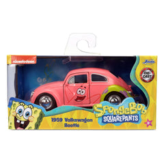 Spongebob Squarepants Diecast Model 1/32 1959 VW Beetle Patrick 4006333091247
