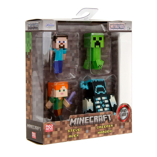 Minecraft Nano Metalfigs Diecast Mini Figures 4-Pack 6 cm 4006333084621