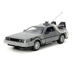 Back to the Future Hollywood Rides Diecast Model 1/24 Back to the Future 1 Time Machine 801310329115