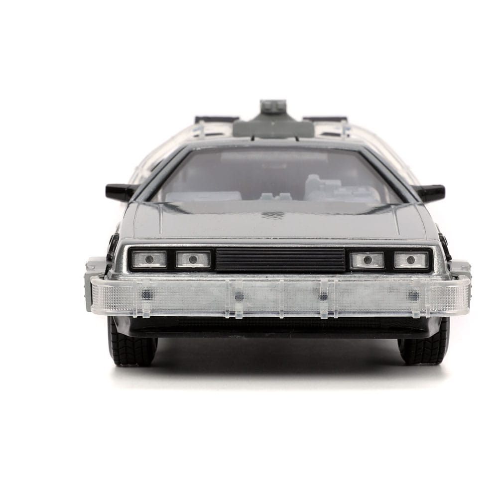 Back to the Future Hollywood Rides Diecast Model 1/24 Back to the Future 1 Time Machine 801310329115