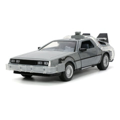 Back to the Future Hollywood Rides Diecast Model 1/24 Back to the Future 1 Time Machine 801310329115