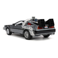 Back to the Future Hollywood Rides Diecast Model 1/24 Back to the Future 1 Time Machine 801310329115