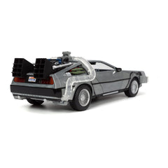 Back to the Future Hollywood Rides Diecast Model 1/24 Back to the Future 1 Time Machine 801310329115