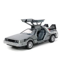 Back to the Future Hollywood Rides Diecast Model 1/24 Back to the Future 1 Time Machine 801310329115