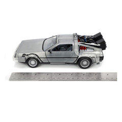 Back to the Future Hollywood Rides Diecast Model 1/24 Back to the Future 1 Time Machine 801310329115