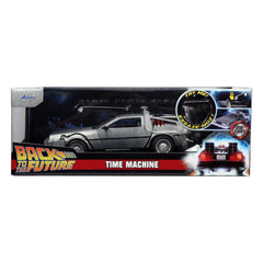 Back to the Future Hollywood Rides Diecast Model 1/24 Back to the Future 1 Time Machine 801310329115