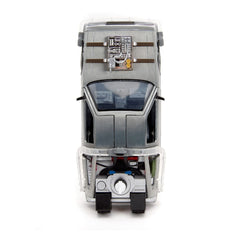 Back to the Future III Hollywood Rides Diecast Model 1/24 DeLorean Time Machine Railroad Wheels 4006333096402
