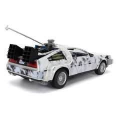 Back to the Future Diecast Model 1/24 Time Machine Frost 4006333100543
