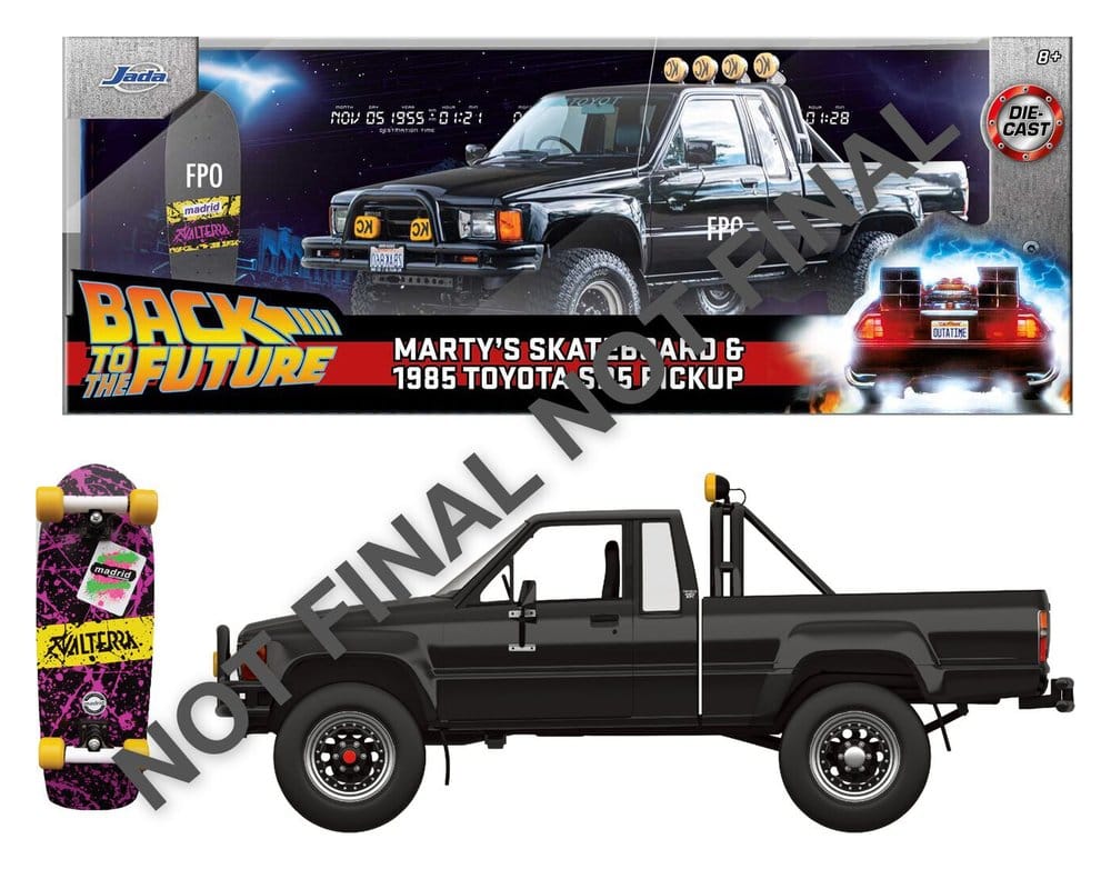 Back to the Future Diecast Vehicle 1:24 Marty's Skateboard 1985 Toyota 4006333107405