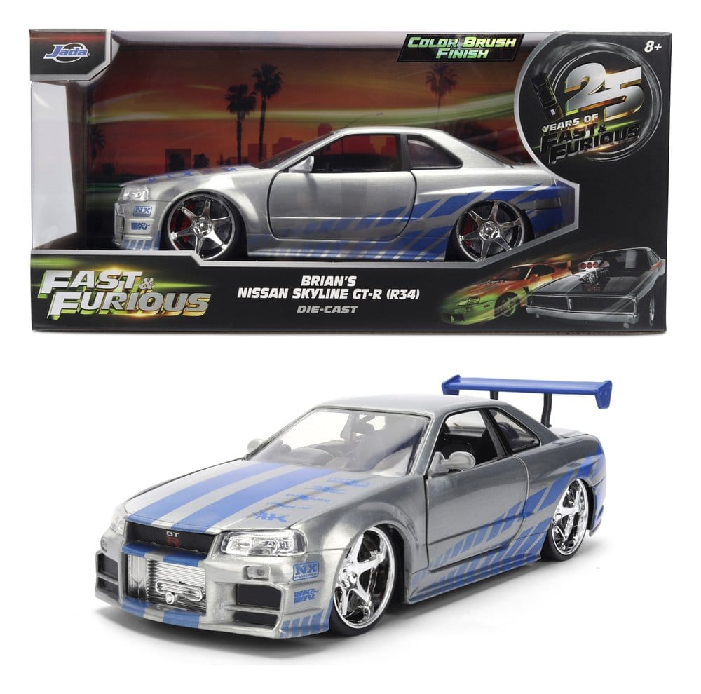Fast & Furious Diecast Vehicle 1:24 Anniversary Nissan Skyline 19 cm 4006333107535