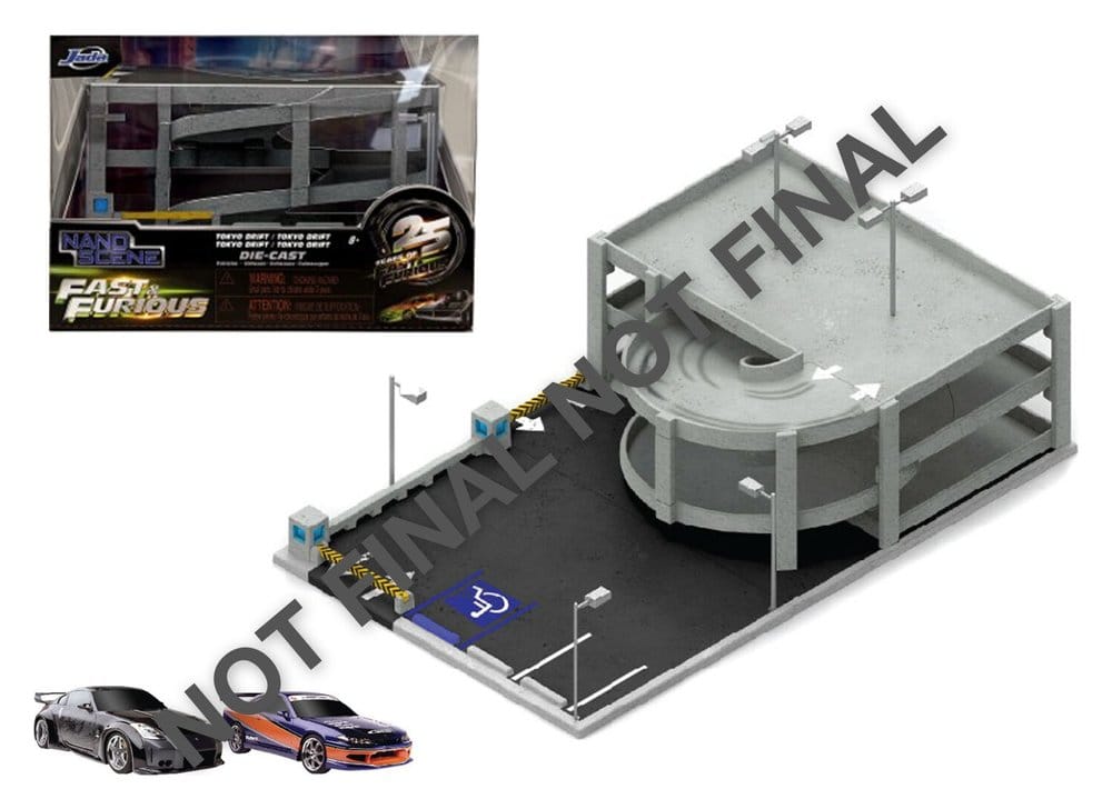 Fast & Furious Nano Scene Diorama Tokyo Drift Garage 4006333109515