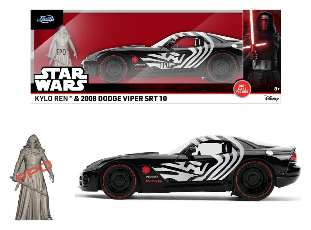 Star Wars Diecast Model 1:24 Kylo Ren Dodge Viper SRT10 2008 4006333108747