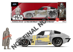Star Wars Diecast Model 1:24 Mandalorian Chevrolet Corvette Sting Ray 1963 4006333108730
