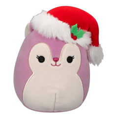 Squishmallows Plush Figure Christmas Allina the Squirrel with Santa Hat 20 cm 0196566216969