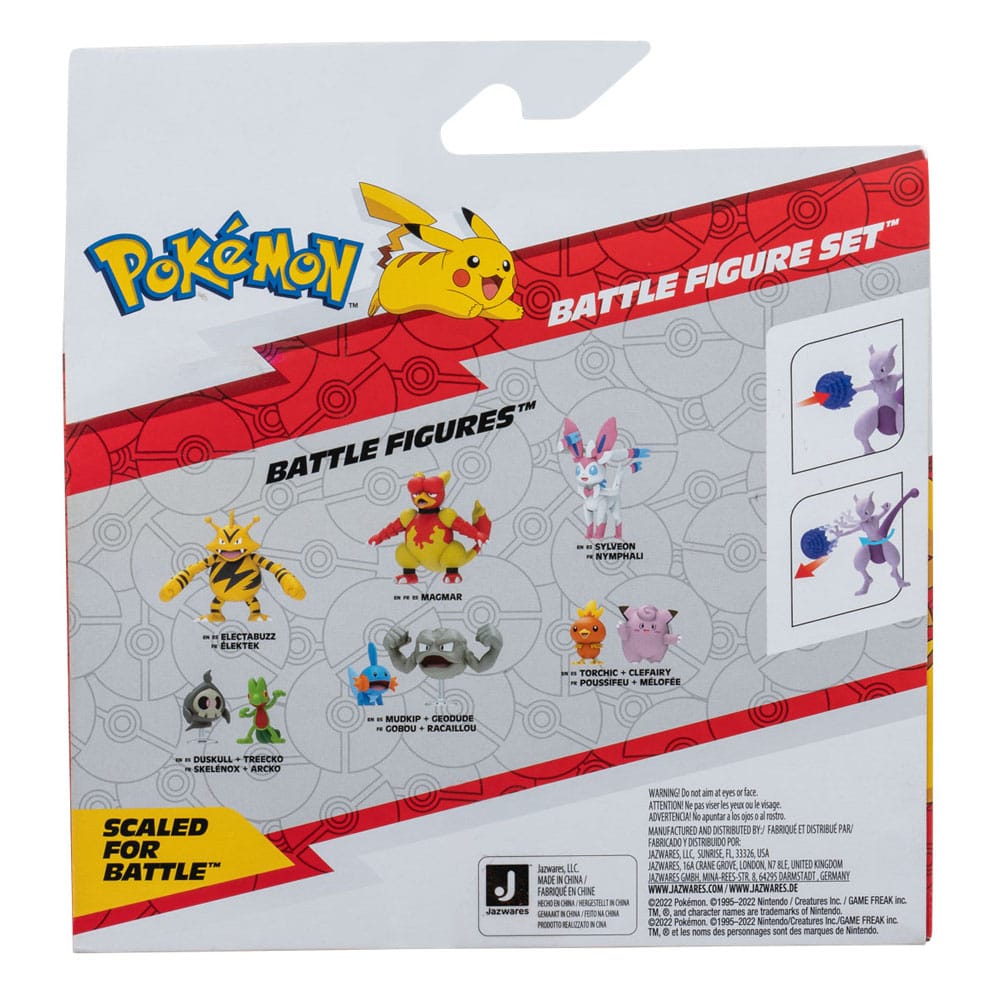 Pokémon Figure 2-Pack Mewtwo 10 cm & Mew 5 cm 0191726471394