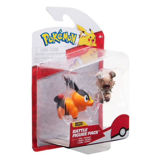 Pokémon Battle Figure Set Figure 2-Pack Tepig, Rockruff 0191726480808