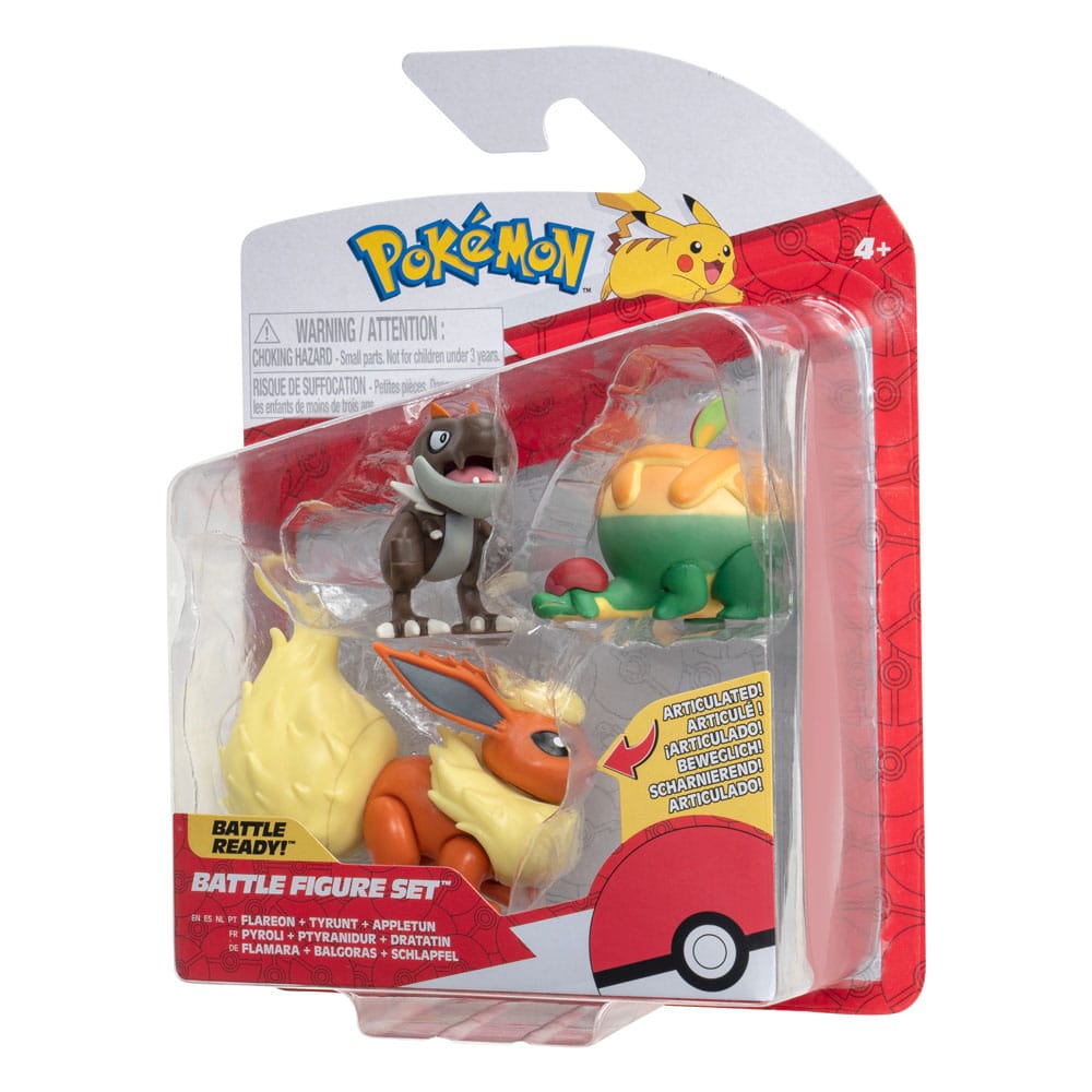 Pokémon Battle Figure Set 3-Pack Appltun, Tyrunt, Flareon 5 cm 0191726481263