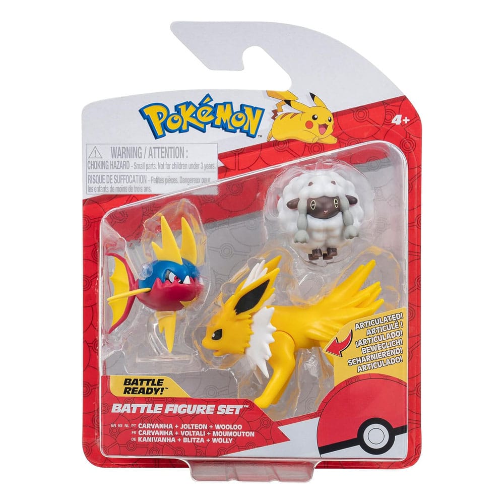 Pokémon Battle Figure Set Figure 3-Pack Woolo 0191726481294