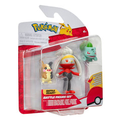 Pokémon Battle Figure Set 3-Pack Morpeko (Full-Belly Mode), Bulbasaur #1, Raboot 5 cm 0191726481348
