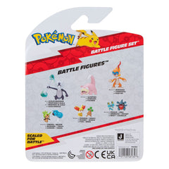Pokémon Battle Figure Set 3-Pack Morpeko (Full-Belly Mode), Bulbasaur #1, Raboot 5 cm 0191726481348