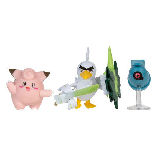 Pokémon Battle Figure Set 3-Pack Clefairy, Beldum, Sirfetch'd 5 cm 0191726481362