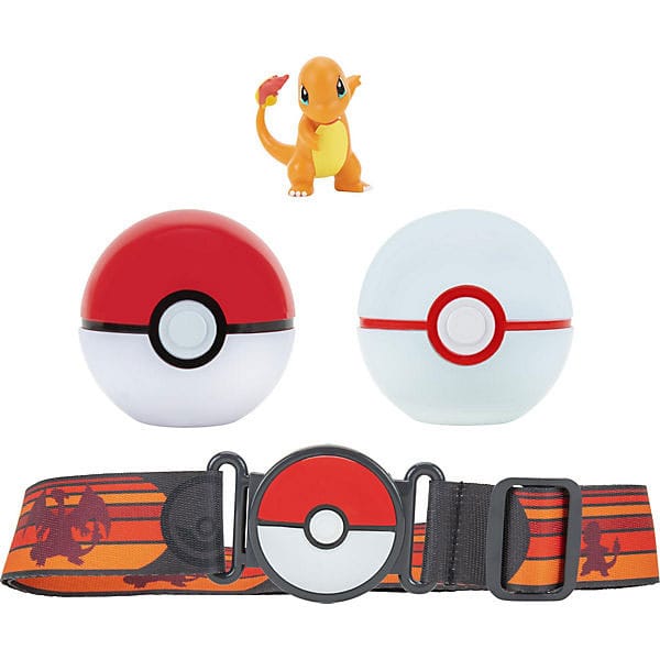 Pokémon Clip'n'Go Poké Ball Belt Set Poké Ball, Luxury Ball & Charmander 0191726483151