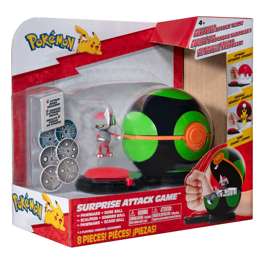 Pokémon Surprise Attack Game Pawniard with Dusk Ball 0191726483250