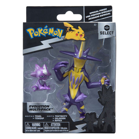 Pokémon Select Action Figures 2-Pack Evolution Toxel, Toxtricity 0191726483748