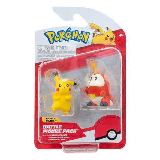 Pokémon Gen IX Battle Figure Pack Mini Figure 2-Pack Pikachu & Fuecoco 5 cm 0191726497455