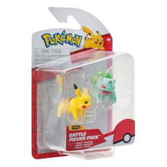 Pokémon Battle Figure First Partner Set Figure 2-Pack Bulbasaur #2, Pikachu #1 0191726709282