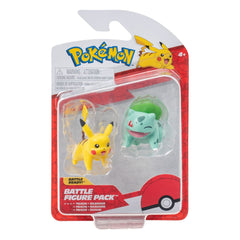 Pokémon Battle Figure First Partner Set Figure 2-Pack Bulbasaur #2, Pikachu #1 0191726709282