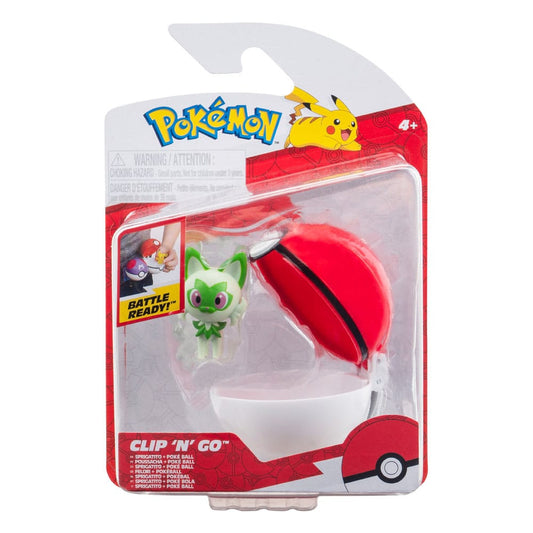 Pokémon Clip'n'Go Poké Balls Sprigatito with Poké Ball 0191726709718