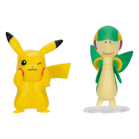 Pokémon Figure 2-Pack Snivy & Pikachu 8 cm   0191726755807