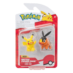 Pokémon Figure 2-Pack Tepig & Pikachu 8 cm  0191726755814